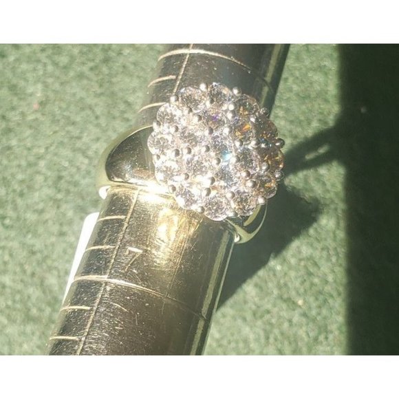 Bella Luce CZ 18k Yellow Gold Over Silver Ring 3.80ctw - Picture 3 of 7